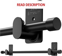 $17  No-Drill Curtain Rods  30-60 Black  5/8