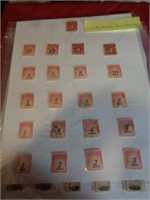 US POSTAGE DUE STAMPS