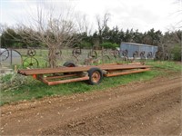 6 Bale Bumper Pull Trailer (Like New Tires)