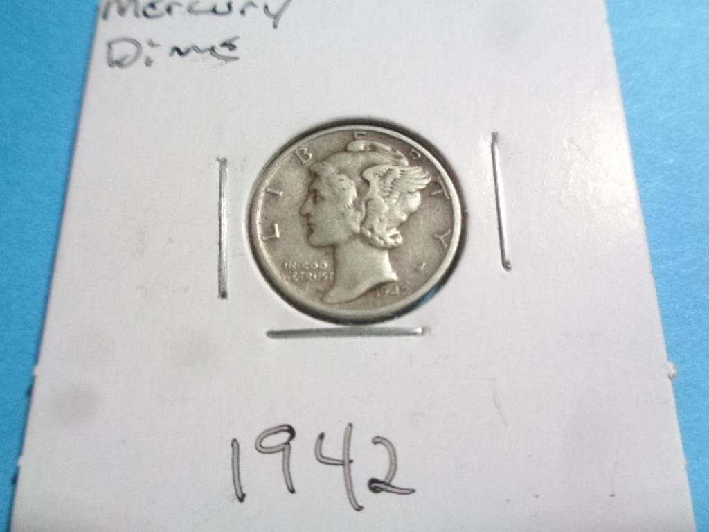 1942 MERCURY DIME