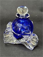 Vintage glass perfume bottle