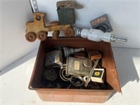 Metal container full of contents