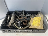 Tote of caster wheels, misc