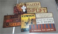 Lot Assorted Motivational Signs