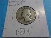 1934 WASHINGTON QUARTER