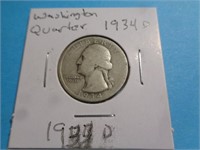 1934-D WASHINGTON QUARTER