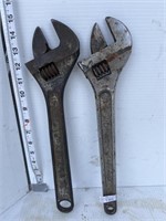 2 15" adjustable wrenches