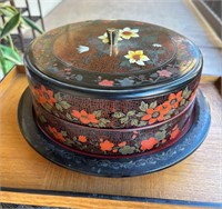 Japanese Jubako 2-tier lacquerware box