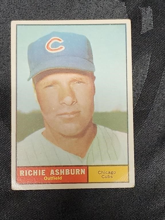 1961 Rare Richie Ashburn Chicago Cubs