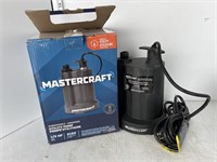 Mastercraft 1/3 HP submersible utility pump