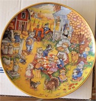 "A Purrfect Feast" collector's plate by Bill Bell