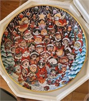 "Santa Claws" collector's plate by Bill Bell