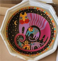 "Feline Family" collector's plate by Laurel Burch