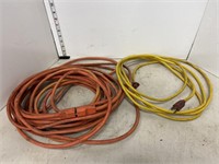 Orange & yellow extension cord