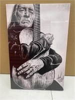 New - Willie Nelson and his guitar