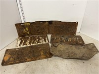 6 old Ontario license plates