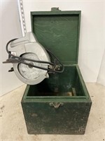 Black & decker 7 1/4” circular saw in wood box