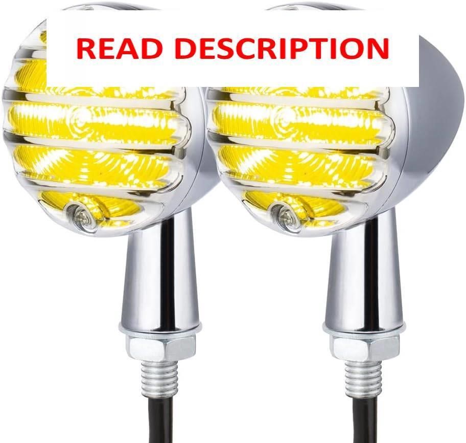 $17  LED Bullet Turn Signals  Universal (C#Chome)