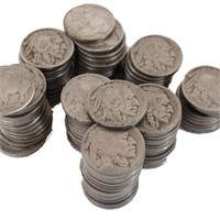 100 Buffalo Nickels - Random Date and Grade