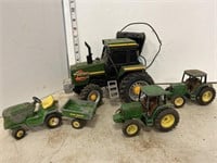 Lot of toy tractors
