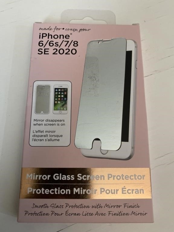 New Mirror Glass Screen Protector iPhone 6/7/8/SE