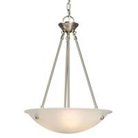 New Galaxy Pendant Brushed Nickel Marbled Light