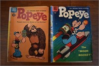 2 Popeye #45 & 58 Dell Comics