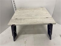 Small fold up table/footstool