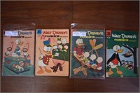 4 Walt Disney Donald- Dell Comics