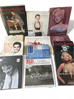 12 assorted coffee table books - Marilyn Monroe,