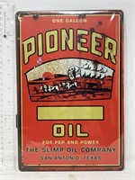 Metal sign- Pioneer Oil