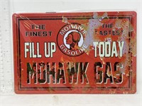 Metal sign- Mohawk Gas