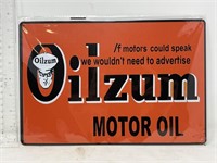 Metal sign- Oilzum motor oil