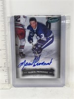 Marcel Pronovost autographed hockey card