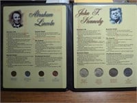Kennedy - Lincoln Coin set - silver halves, full
