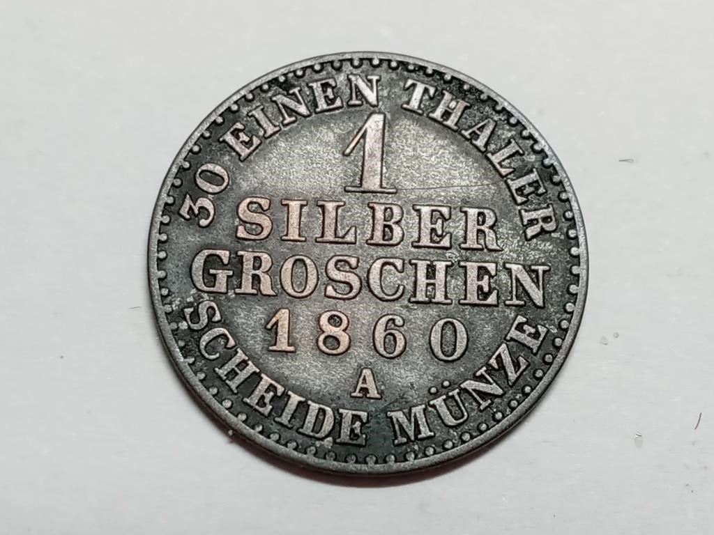 OF) 1860-A Silbergroschen Silver Coin