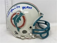 Autographed Dan Marino Miami Dolphins mini helmet
