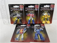 5 Transformers mini figures