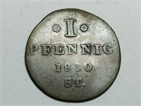 OF) 1830 1 Pfennig Lippe-Detmold