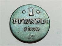 OF) 1830-ST 1 Pfennig Lippe-Detmold