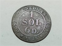 OF) Swiss Cantons Geneva 1825 1 1/2 Sol