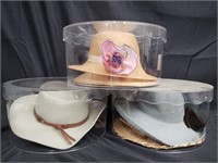 5 designer-style ladies' hats