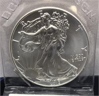 OF) 2013 SILVER EAGLE DOLLAR UNC, BEAUTIFUL COIN,