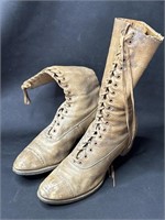 Antique Red Cross women's boots