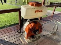 Stihl SR 450 backpack blower, w/ liquids tank. In