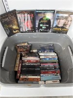 Tote of DVDs