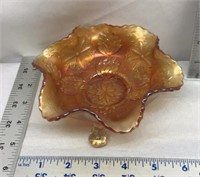 C2) VINTAGE FENTON CANDY DISH, GORGEOUS FOOTED