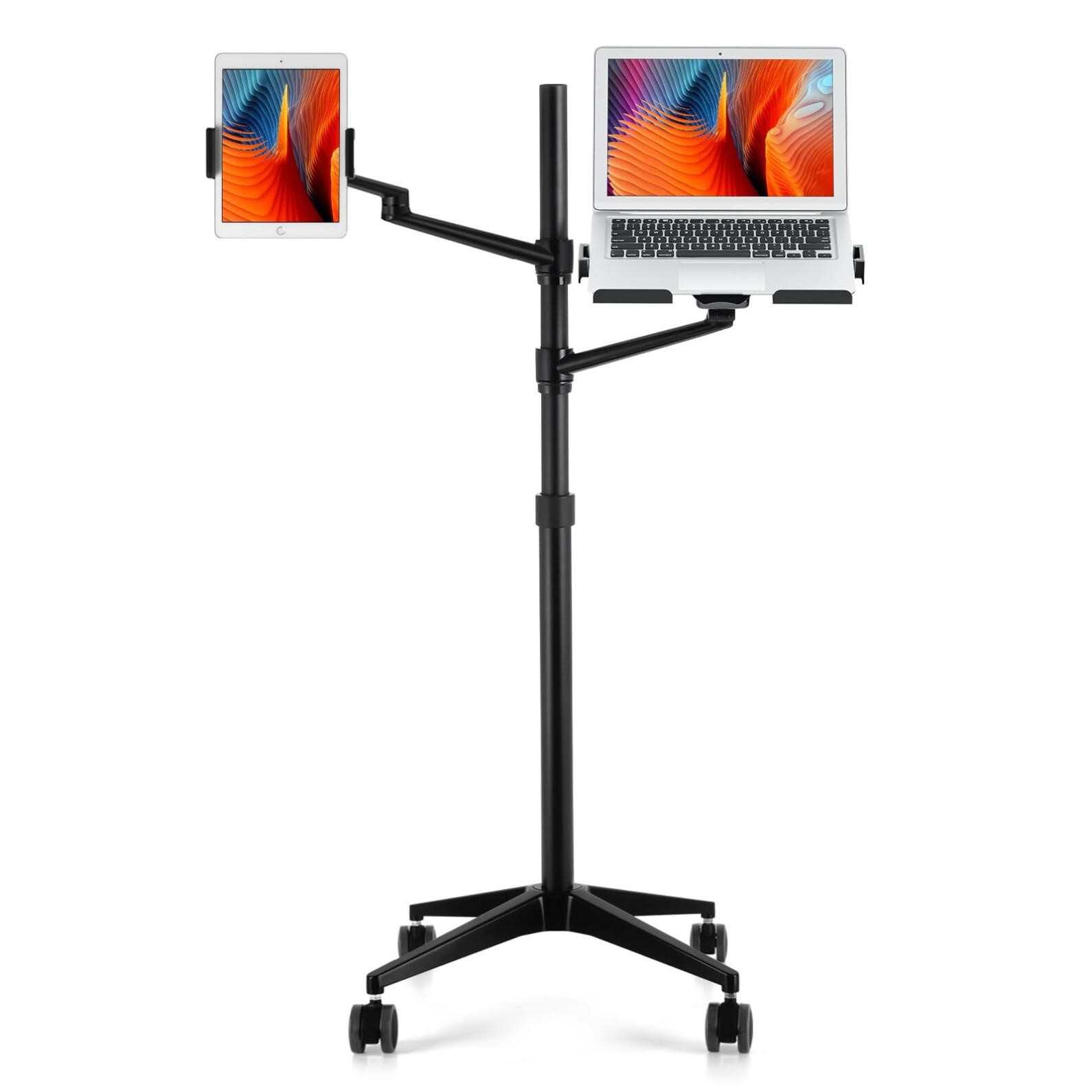 viozon Tablet and Laptop Floor Stand, 2-in-1 Rolli