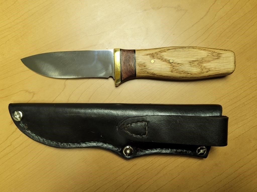Hand Made Knife & Case (Value: $350)