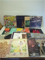 Box of vintage vinyl records - Elton John,